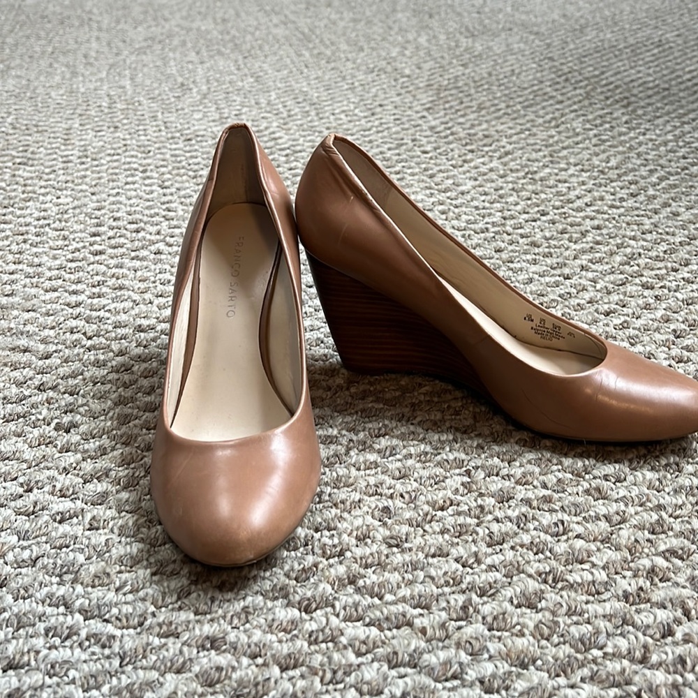 Franco Sarto Leather Wedges